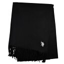 U.S. POLO ASSN ストール AW23 USPA-2012 66063 BLACK ブラック ポロ マフラー 送料無料 プレゼント ギフト クリスマス...