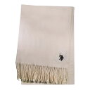 U.S. POLO ASSN ストール AW23 USPA-2012 66177 OFF WHITE ホワイト ポロ マフラー 送料無料 プレゼント ギフト ク...