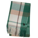 U.S. POLO ASSN ストール AW23 USPA-2013 66248 GREEN CHECK グリーンチェック ポロ マフラー 送料無料 プレゼント...