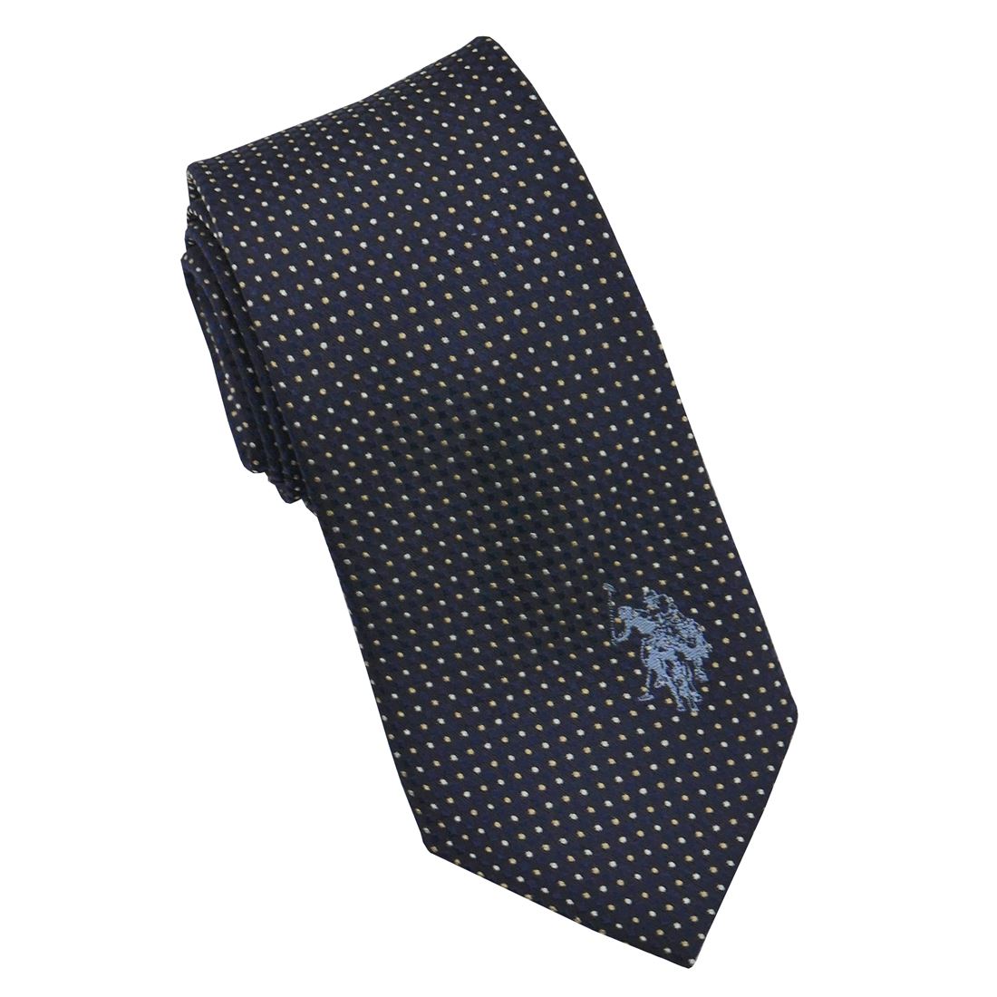 U.S. POLO ネクタイ(先幅:約8cm)USPA-110 NAVY/BLUE 2024AW ネイビー/ブルー 送料無料 プレゼント ギフト メンズ