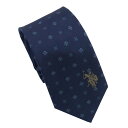 U.S. POLO ネクタイ(先幅:約8cm)USPA-111 NAVY/YELLOW 2024AW ネイビー/イエロー 送料無料 プレゼント ギフト メンズ
