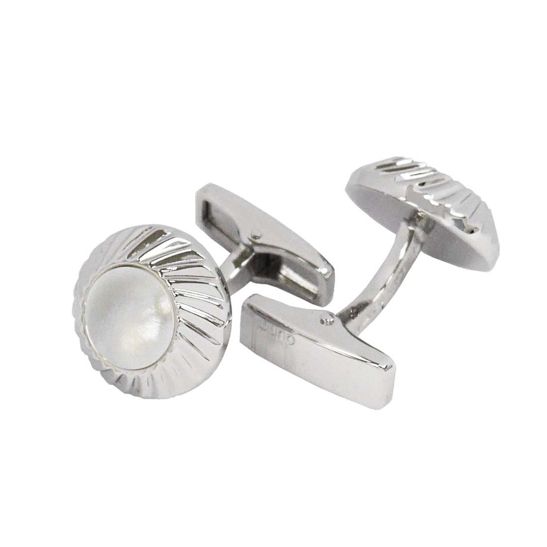 Alfred dunhill アルフレッド ダンヒル カフス DU25RUS8207100TU TRANSMISSION スターリングシルバー シルバー×ホワイ...