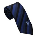 U.S. POLO ネクタイ(先幅:約8cm) USPA-86 NAVY/BLUE2023AW 送料無料 プレゼント ギフト メンズ