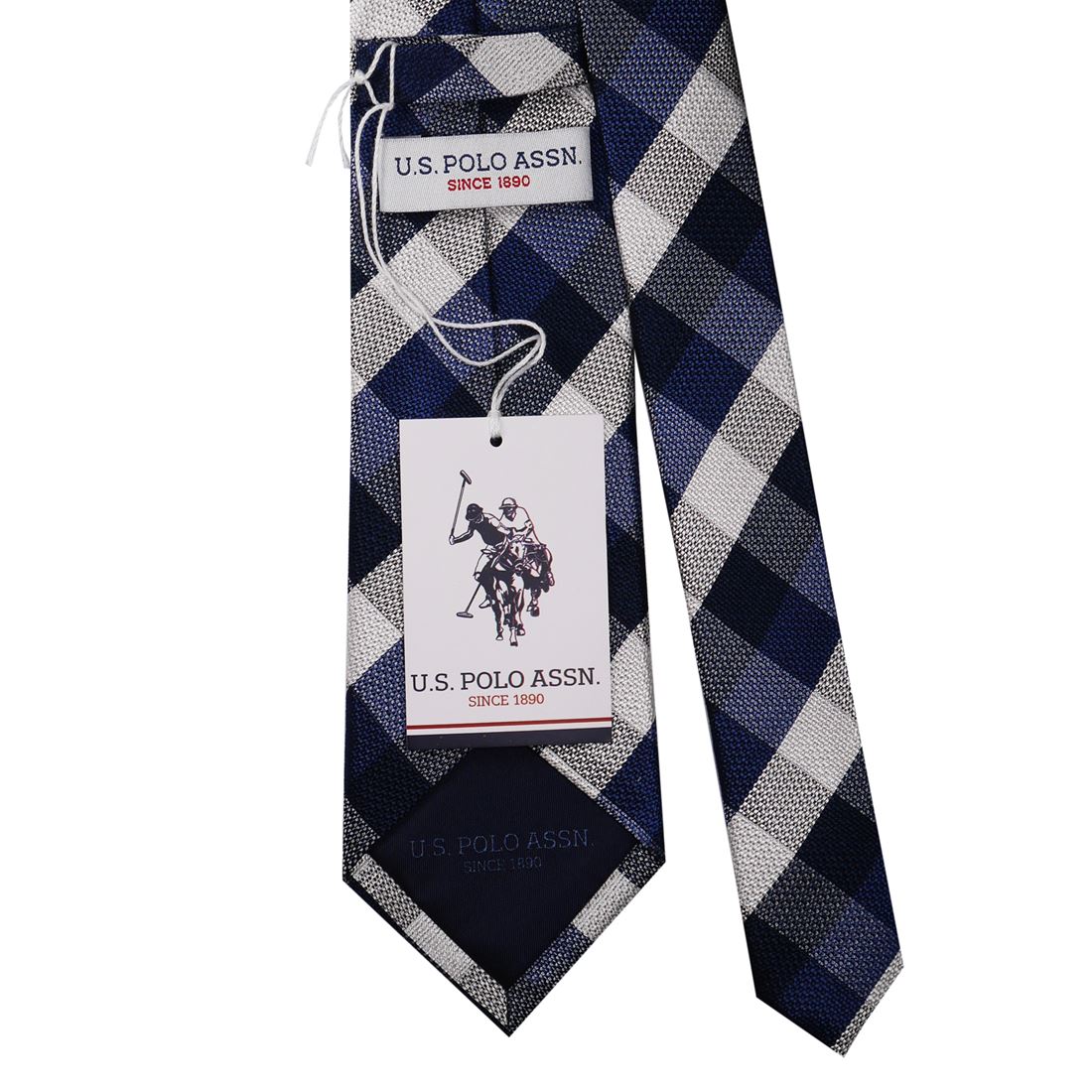 U.S. POLO　ネクタイ(先幅:約8cm) USPA-94 NAVY/BLUE2023AW 送料無料 プレゼント ギフト メンズ
