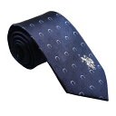 U.S. POLO ネクタイ 143201(先幅:約8cm)USPA-35 NAVY/WHITE ネイビー ホワイト 送料無料 プレゼント ギフト メンズ