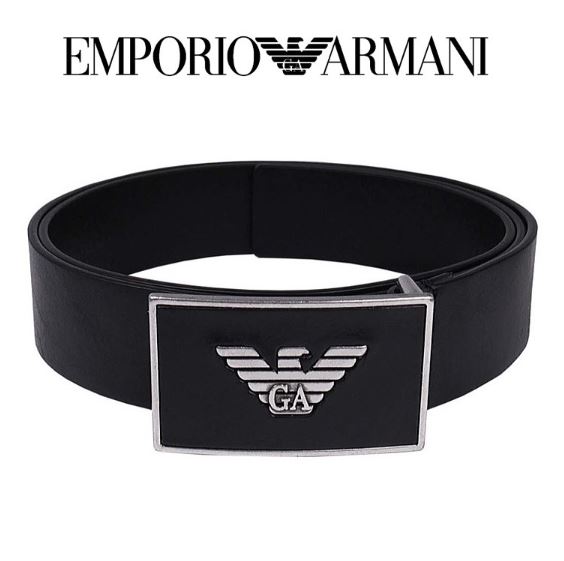 エンポリオアルマーニ EMPORIO ARMANI メンズベルト ブラック Sサイズ 85cm イタリー製 幅3.5cm Y4S196-YDC0G 送料無料 プレゼント ギフト メンズ 人気 高級 ブランド 成人式 就職祝い 父の日 バレンタイン クリスマス