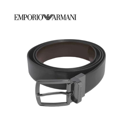 エンポリオアルマーニ EMPORIO ARMANI メンズベルト ブラック Y4S576-Y748I 88044 リバーシブル 回転式 送料無料 プレゼント ギフト メンズ 人気 高級 ブランド 成人式 就職祝い 父の日 バレンタイン クリスマス