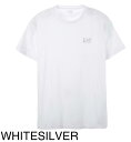 EMPORIO ARMANI　エンポリオアルマーニ　8NPT51/PJM9Z　クルーネックTシャツ　0100 WHT/SILVER LOGO　半袖　LOGO　メンズ　ブランド　ホワイト　ロゴT　白　白T　白色　ロゴ　Tシャツ　紳士　アルマーニ　綿素材　綿　綿100％　シンプル　カジュアル　モノトーン　Sサイズ