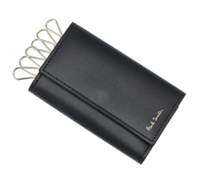 Paul Smith ポールスミス キーケース キーリング ブラック 黒 黒色 MEN INTMUL KEYCASE M1A-1981-BMULTI ストライプ レザー 本革 マルチ マルチカラー メンズ 紳士 ウィメンズ レディース ユニセックス シンプル ギフト プレゼント 革小物