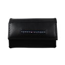 トミーヒルフィガー キーケース（メンズ） トミー・ヒルフィガー キーケース ブラック CAMBRIDGE TOMMY HILFIGER 17x017 送料無料 専用BOX 箱付き シルク100％ ギフト 人気 高級 ブランド 成人式 就職祝い 父の日 バレンタイン クリスマス