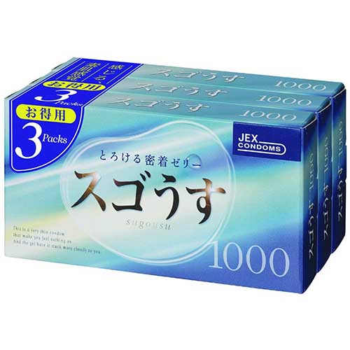 13時までのご注文で当日出荷（休業日除く）【メール便送料無料！】〇ジェクス コンドーム スゴうす 100..