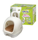 デオトイレフード付き本体セットナチュラルアイボリー ペット トイレ用品 猫 ねこ ユニチャーム