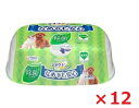 【12個セット】デオクリーンノンアルコール除菌ウェットティッシュ本体 60枚 ペット トイレ用品 猫 ねこ 犬 いぬ ユニチャーム