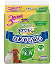 デオクリーンノンアルコール除菌ウェットティッシュつめかえ用 60枚3個パック ペット トイレ用品 猫 ねこ 犬 いぬ