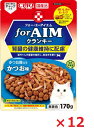 【12個セット】CIAO for AIMクランキー かつお節入り かつお味170g いなば ペットフード ペット まとめ買い
