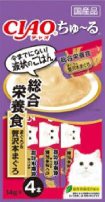 CIAOちゅーる　総合栄養食鮪＆贅沢本まぐろ4本 いなば　ペットフード　ペット