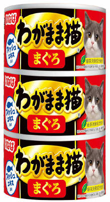 いなば　わがまま猫　まぐろ140g×3缶 いなば　ペットフード　ペット
