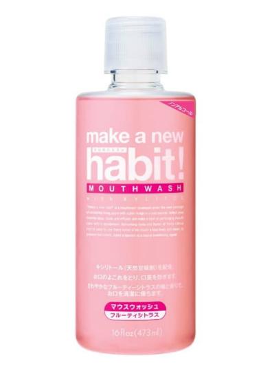 【送料無料！】メイク　ア　ニューハビット　フルーティシトラス マウスウォッシュ 口臭対策 洗口液 口臭予防 デンタルケア 歯周病ケア　※こちらの商品の販売数は1個です。