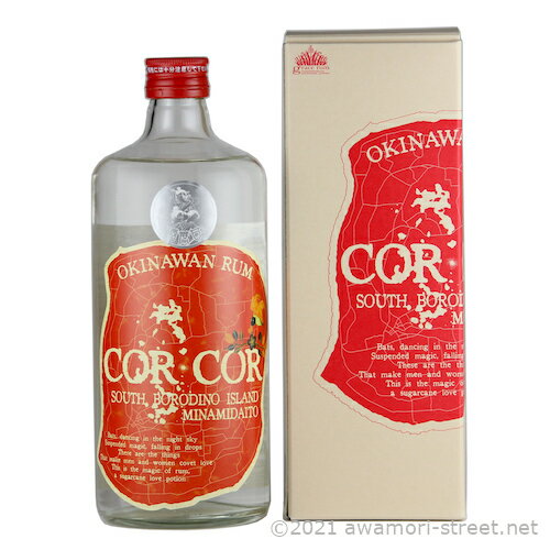 ラム酒 グレイス・ラム / COR COR 赤 40度,720ml / 南大東島のラム酒 贈り物 ギフト お歳暮 お中元 父の日 母の日 敬老の日 家飲み 宅飲み 1