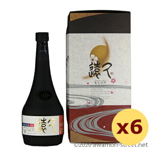 泡盛 古酒 多良川 / 久遠 10年古酒 43度,720ml x 6本セット / 2015年度泡盛鑑評会沖縄国税事務所長優等賞 贈り物 ギフト お歳暮 父の日 敬老の日 家飲み 宅飲み