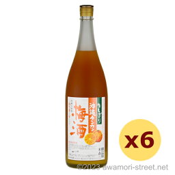 泡盛 リキュール 崎山酒造廠 / 生搾り 沖縄タンカン 梅酒 10度,1800ml x 6本セット / 贈り物 ギフト お歳暮 お中元 敬老の日 父の日 家飲み 宅飲み