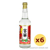 泡盛 宮の華 30度,600ml x 6本セット / 宮の華 贈り物 お歳暮 ギフト 家飲み 宅飲み