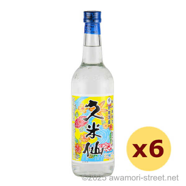 久米仙 紅型 30度,600ml x 6本セット / 久米仙酒造 / 三合 泡盛 琉球泡盛 沖縄の蒸留酒 お中元 ギフト 家飲み 宅飲み お歳暮 お年賀 沖縄土...