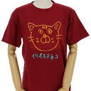 沖縄 お土産 tシャツ Tシャツ Fイリオモテネコ バーガンディ