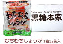 【送料無料】むちむちしょうが1箱(37g×12袋)海邦商事加工黒糖菓子(沖縄黒糖 黒砂糖) 沖縄みやげ 沖縄 おみやげ 通販