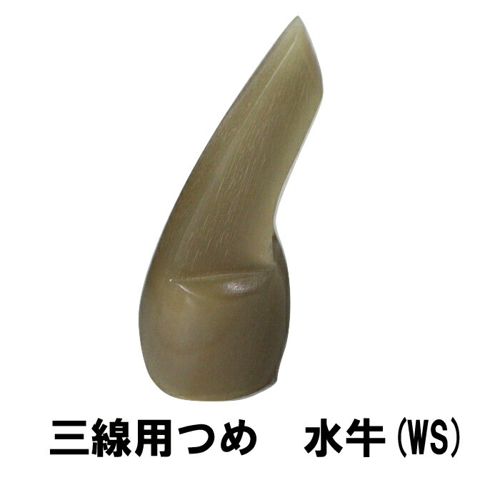 三線用　つめ　水牛　W-S　高さ71mm x 底辺23mm