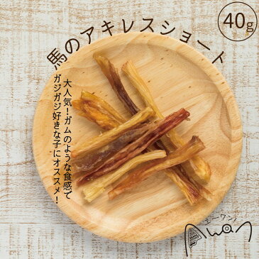 \SALE中10%OFF/馬アキレス ショート40g(馬 ホース うま アキレス 人気 犬のおやつ モンゴル 無添加 小型犬 中型犬 大型犬 固め 歯磨き デンタルケア 低脂肪 ストレス発散 歯石予防)