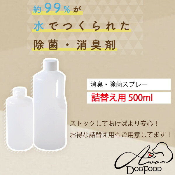 　お一人様2つまで！消臭・除菌スプレー500ml(消臭　除菌　ノンアルコール　ウィルス対策　ペットの匂い　無添加　マスク　スプレー　安心　安全　日本製　インフル　インフルエンザウィルス　スーパーセール　スーパーSALE)