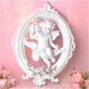 ≪天使 置物*天使雑貨*エンジェル雑貨≫【花冠のかわいい天使の壁掛け】インテリア 壁掛け 天使 置物 母の日 誕生日 Xmas クリスマス ホワイトデー プレゼ...