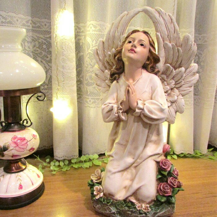 《待望の再入荷！！》【優しい天使 祈りを捧げる天使像 KNEELING ANGEL STATUE】 インテリア 置物 母の日 プレゼント 贈り物 ギフト オーナメント Xmas