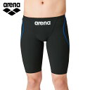 【送料無料】★布帛水着★【 アリーナ arena 】 ARN-1011MJ 水泳 競泳水着 ハーフスパッツ(ジュニア男子) 子供 こども ブラック×ブラック F...