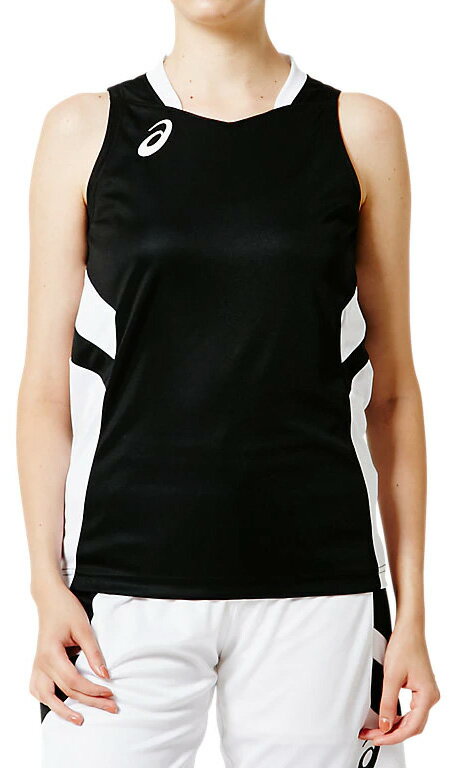 【メール便可230円】【asics　アシックス】【ウェア】ノースリーブゲームシャツ 2062A016 SAバスケット BASKETBALL / GAME WEAR ウェア レディース W'Sゲームシャツ パフォーマンスブラック 001[190217]