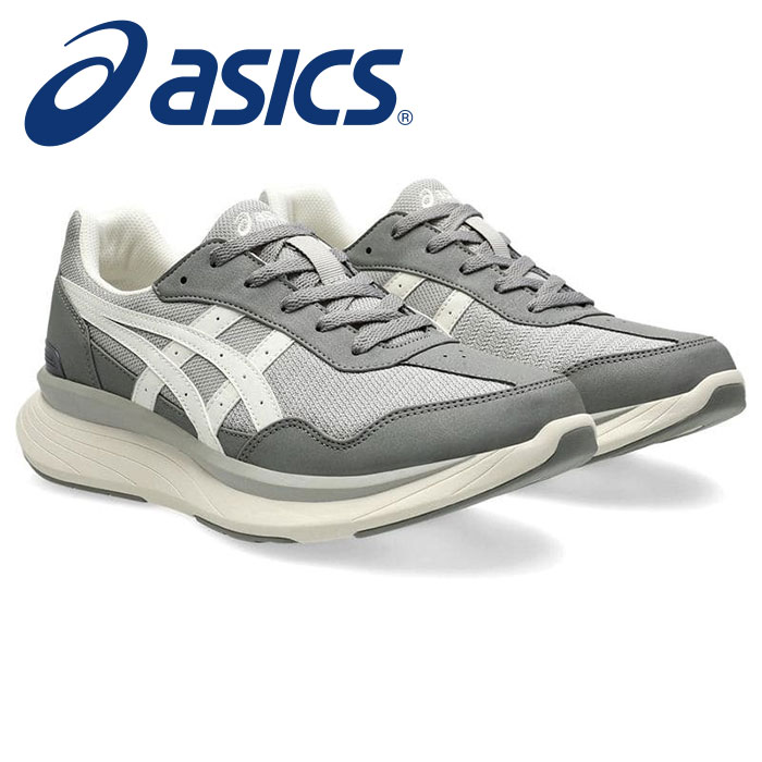 楽天Awa-spo 楽天市場店★O脚などヒザ関節の内反に伴う、ヒザへの負担を軽減するウォーキングシューズ★【 アシックス asics 】【シューズ　靴】アシックス商事 ウォーキングシューズ KNEESUP（ニーズアップ） M011 メンズ 1241A011 （020） グレー/オフホワイト [241017][amz] クリスマス プレゼント