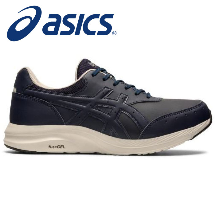 楽天Awa-spo 楽天市場店★足への負担が少ない！やわらかな履き心地★【 アシックス asics 】【シューズ　靴】 アシックス商事 ウォーキングシューズ ウェルネスウォーカー ゲルファンウォーカー M041 メンズ 男性 1291A041 （400） ネイビーブルー [230909][amz] クリスマス プレゼント