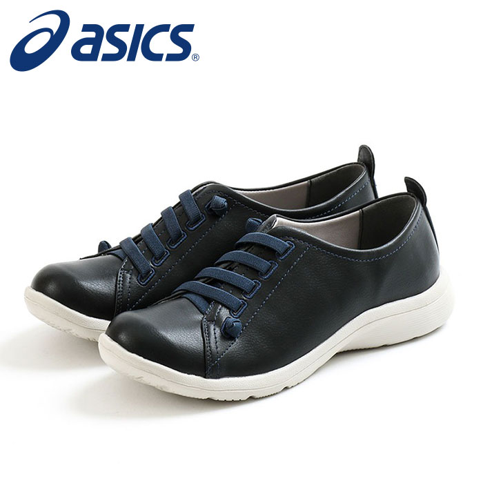 ★やわらかゴムレースの「軽×ラクスニーカー」★【 2025年 秋冬モデル】【 アシックス asics 】【 シューズ 靴 】 アシックス商事 レディース スニーカー 軽量 クッション アキュアーズ スリッポン 3E AO-10166 (008) ブラック [251103][amz]