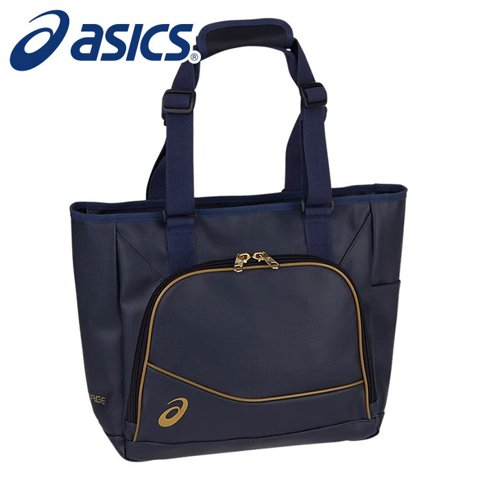 【2024年秋冬モデル】【アシックス　asics】【スポーツバッグ】 野球 トートバッグM GOLDSTAGE(ゴールドステージ) 3123A529 (410) ネイビー [240812]