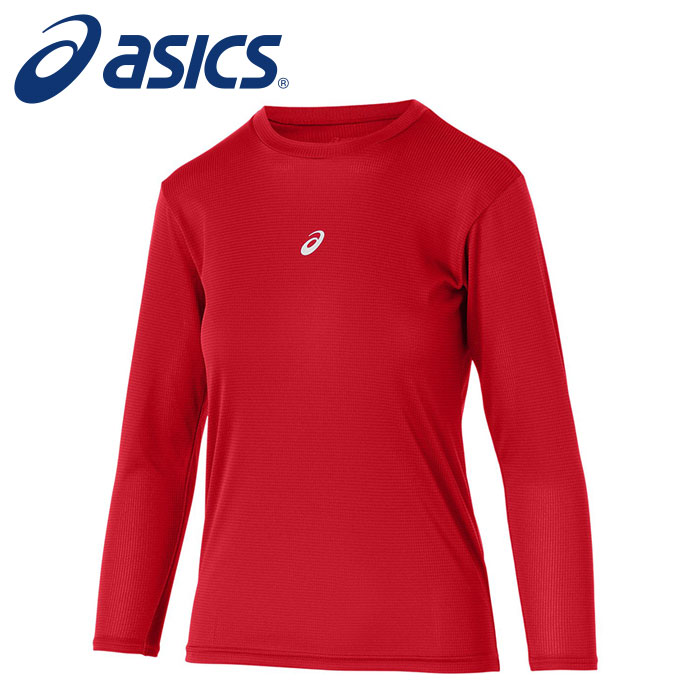 【メール便可230円】【 アシックス asics 】【ウェア】 ジュニア 長袖 アンダーシャツ ミドルフィット インナーシャツ 子供 スポーツ アシックス 2034A987 (600) クラシックレッド [250320][amz]
