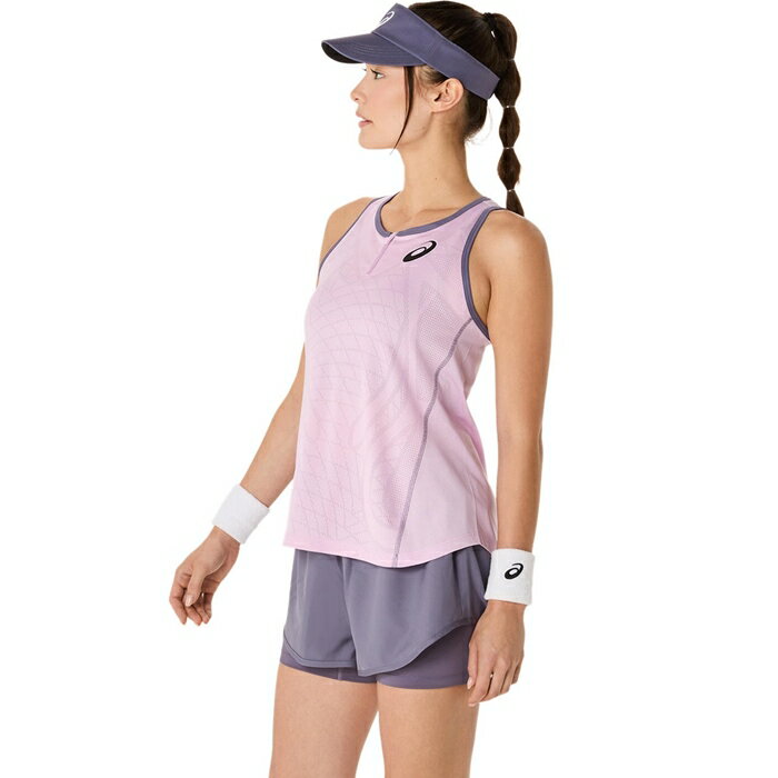 【メール便送料無料】【2025年春夏モデル】【アシックス　asics】【ウェア】 テニス レディース タンクトップ MATCH アクティブリーズ アシックス 2042A350 (700) ライトウベ [250320]
