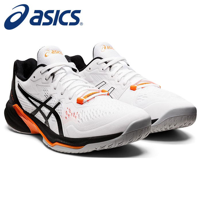 【送料無料】★アタッカー向けのシューズとして開発★【asics　アシックス】【シューズ　靴】 1051A064 FWバレーボール シューズ(メンズ) SKY ELITE(スカイエリート) FF 2 靴幅：スタンダード ホワイト/ブラック 102 [220303]