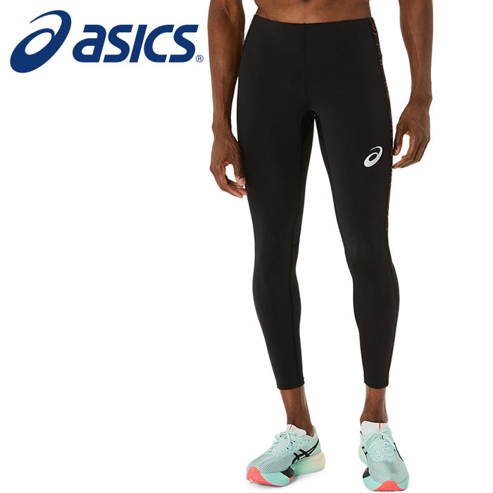 【2025年春夏モデル】【アシックス　asics】【ウェア】 陸上 ロングタイツ グラフィック タイツ メンズ アシックス 2091A746 (001) パフォーマンスブラックxコーラルリーフ [250320]