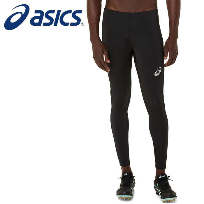 【2025年春夏モデル】【アシックス　asics】【ウェア】 陸上 ロングタイツ グラフィック タイツ メンズ アシックス 2091A746 (002) パフォーマンスブラックxウェーブティール [250320] 父の日