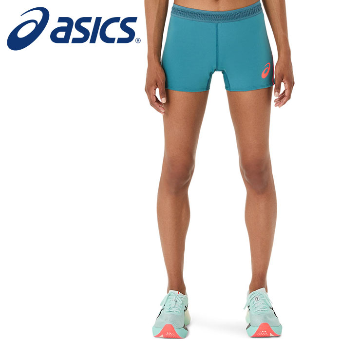 【メール便送料無料】【2025年春夏モデル】【 アシックス asics 】【ウェア】 陸上 レディース ホットパンツ ショートパンツ アシックス 2092A477 (412) アトランティスブルー [250320]
