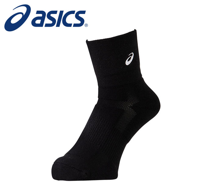 【メール便可230円】【asics　アシックス】【ソックス　靴下】 3063A045 SAバスケット アパレル(ユニセックス) 男女兼用 ソックス18 アーチサポート機能 パフォーマンスブラック 001 [211001]