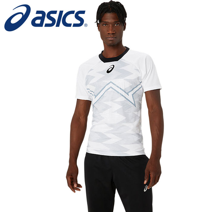 【2024年春夏モデル】【アシックス　asics】【ウェア】ラグビー ドライ プラクティス ジャージ メンズ 2111B805 (100) ブリリアントホワイト [240229] 父の日 プレゼント