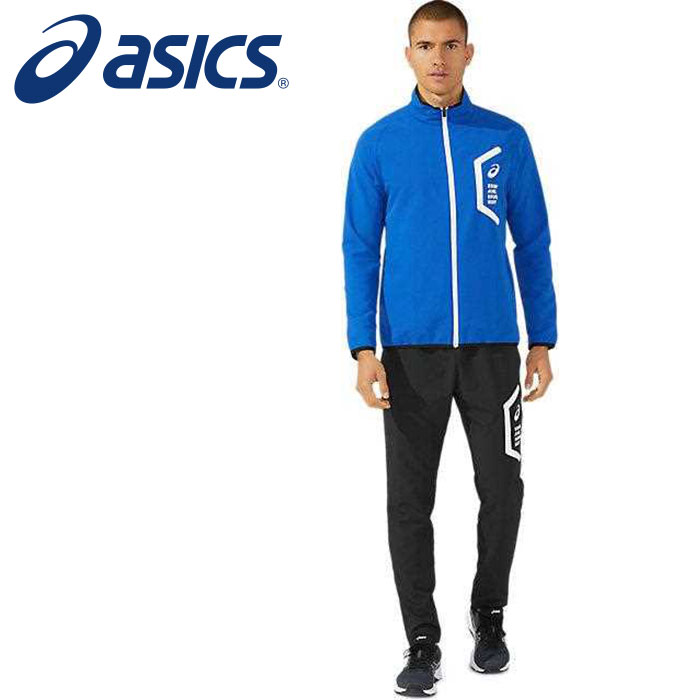 【 アシックス asics 】【ウェア】 2031E052 トレーニングウェア(メンズ) ヘックス ドライ クロスジャケット アシックスブルー 401 [230319]