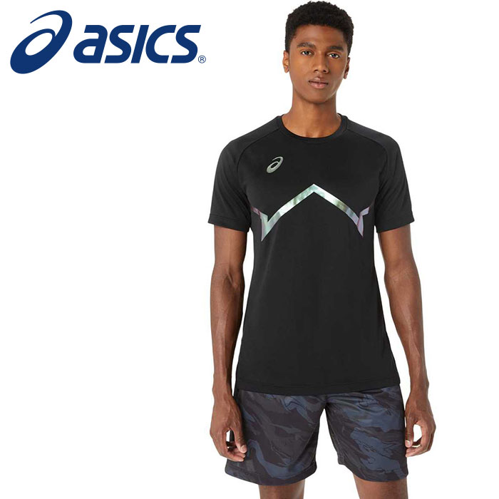 [最大1500円OFFクーポン発行中]【メール便送料無料】【2023年春夏モデル】【asics　アシックス】【ウェア】 2063A290 バスケ ドライ プリント 半袖Tシャツ メンズ レディース 男女兼用 Pブラック 001 [230420]